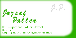 jozsef paller business card